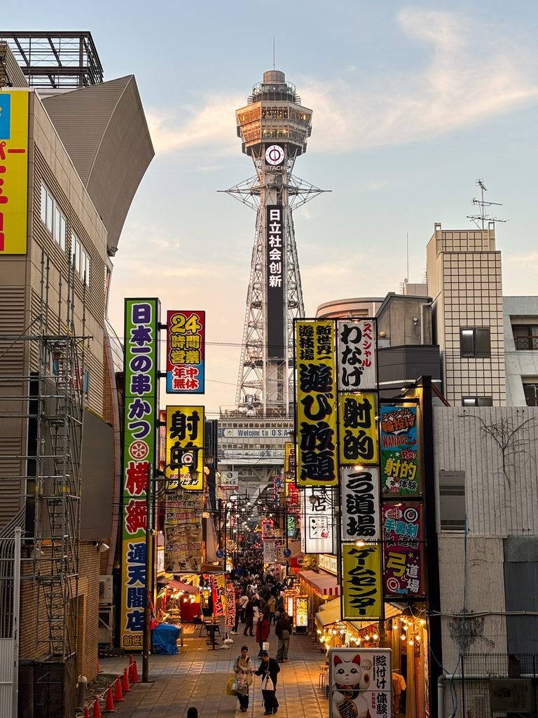IMG_0101 Shinsekai in Osaka with sunset light